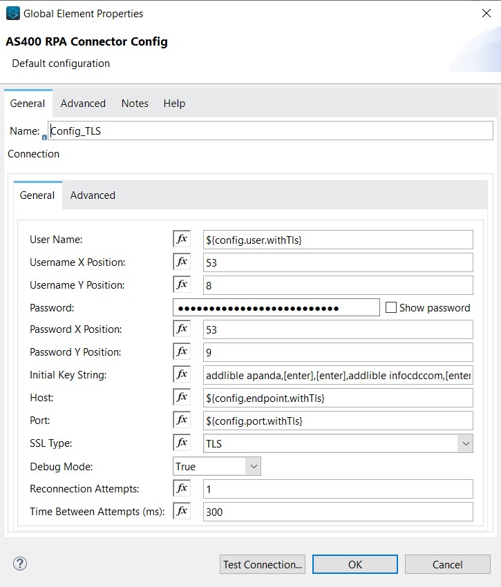 Connection Configuration