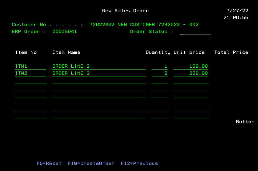 InfoCDC New ERP Order