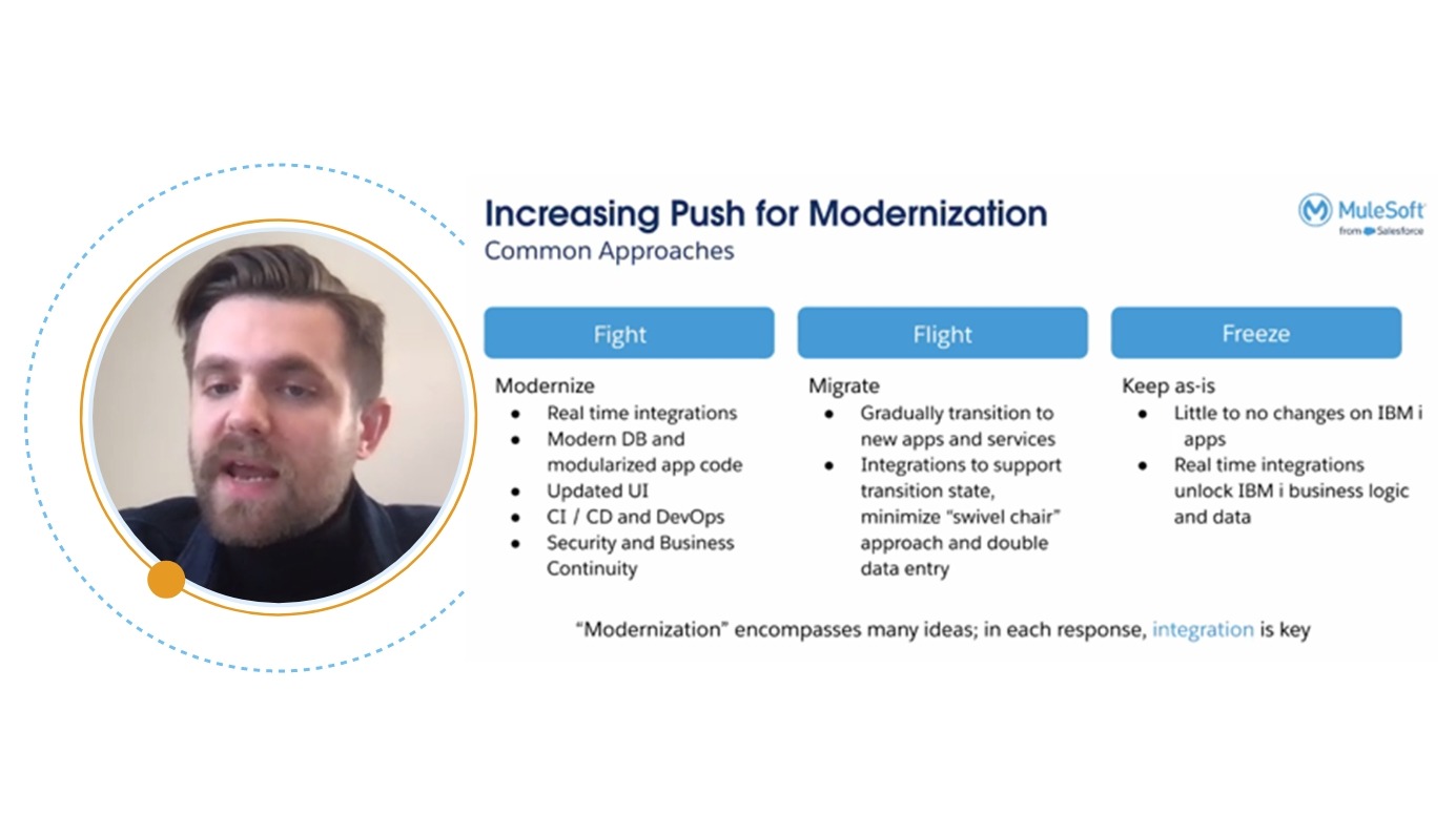 MuleSoft Webinar on Future Proofing AS400 introduction screen2