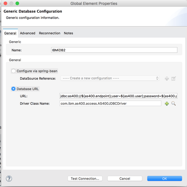 Generic Database config