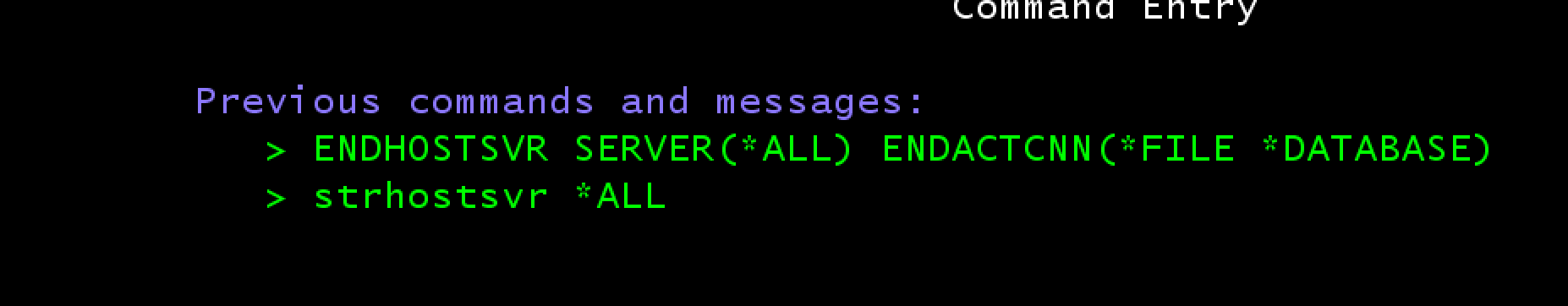 Mule IBM i SSL7 Restart Host Servers